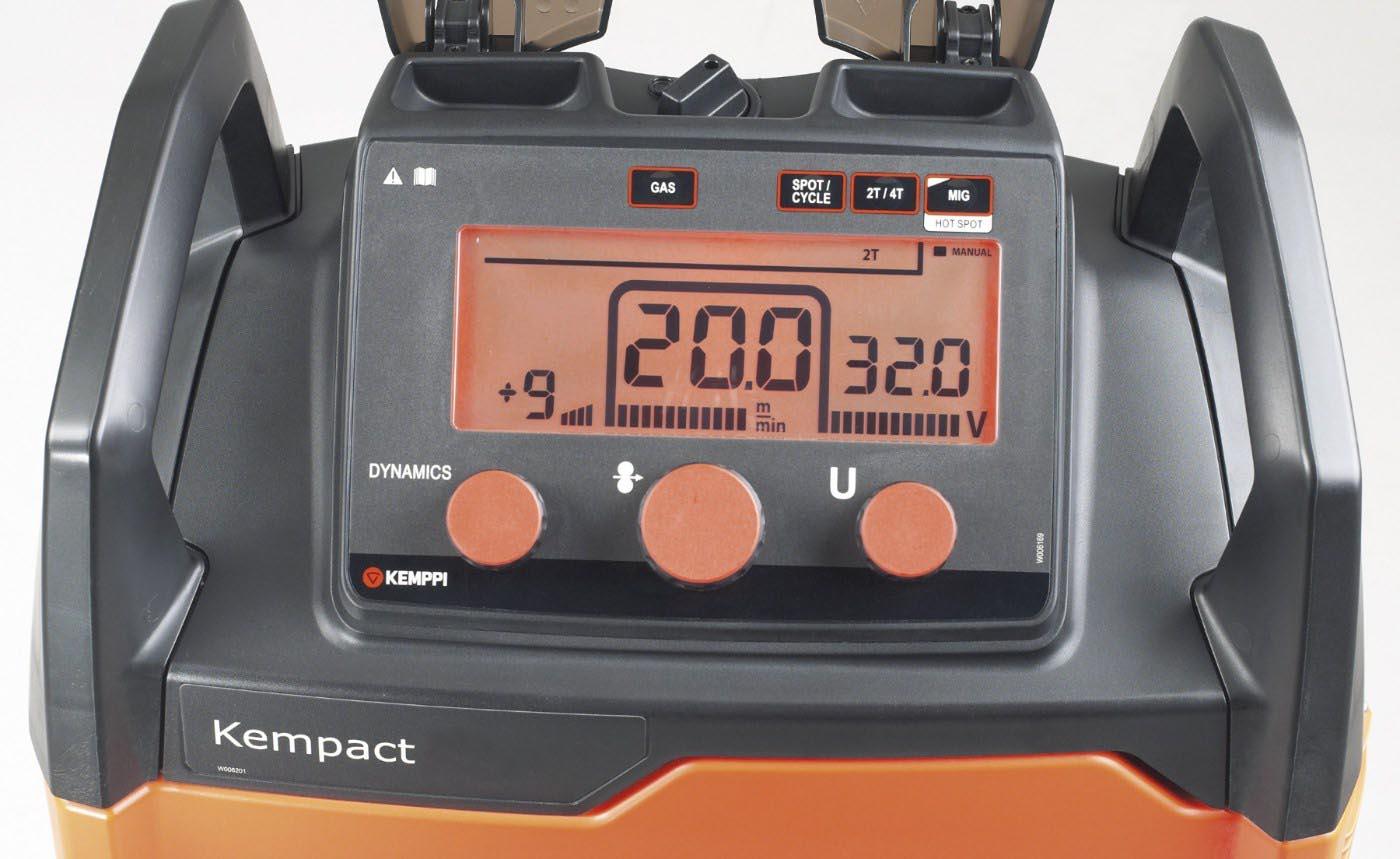 P2204GX  Kemppi Kempact RA 251R, 250A 1 Phase 230v Mig Welder, with Flexlite GX 253G 5.0m Torch